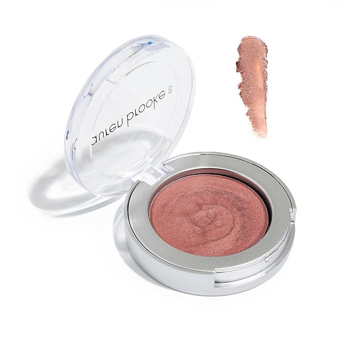 Lauren Brooke Cosmetiques Cream Eyeshadow | Natural Organic, Richly Pigmented Eye Makeup, Creme Eyeshadow For Women (Rose Brown (Shimmer))