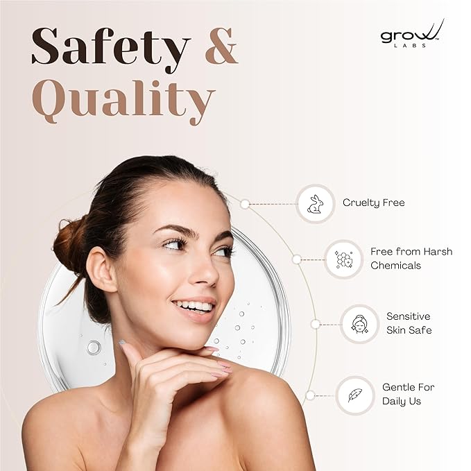 Grow Labs Eyebrow Growth Serum – with Biotin & Peptides – Regrow Eyebrow Hair – Nourishing Formula for Thicker, Fuller, Natural-Looking Brows – Vegan, Cruelty-Free – Made in USA – 5 ml