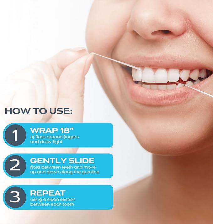 DrTung's Smart Floss - Natural Dental Floss, PTFE & PFAS Free, Gentle on Gums, Expands & Stretches, BPA Free - Cardamom Flavor (Pack of 4)
