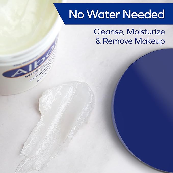 Albolene Moisturizing Cleanser & Makeup Remover Balm, Fragrance-Free Facial Cream for Cleansing & Hydration, Multi-Use Skincare for All Skin Types, No Harsh Chemicals, 12 oz (Pack of 1)