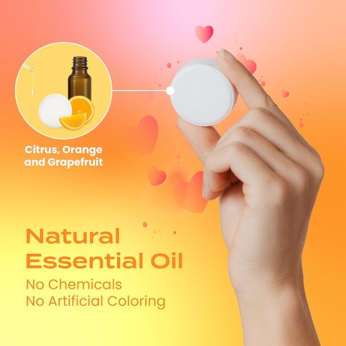 Body Restore Shower Steamers Aromatherapy 15 Pack – Valentines Day Gifts for Her and Him, Birthday Gifts for Women and Men, Relaxation, Stress Relief, Self Care – Citrus