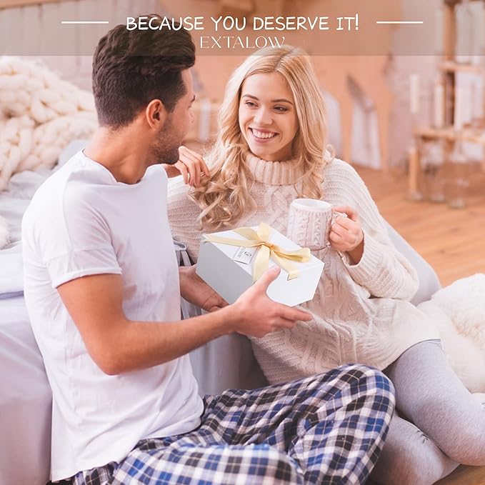 EXTALOW Spa Gifts for Women Valentines Day Gifts Jasmine Bath Gift Baskets Relaxing Self Care Gift for Mom Girlfriend Sister Wife Auntie Home Bath Care Package Thank You Birthday Gift Friendship