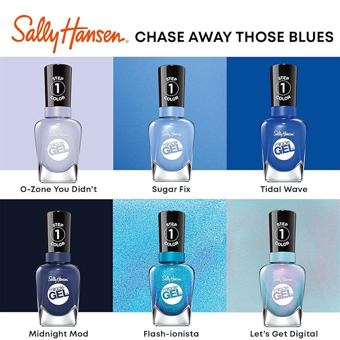 Sally Hansen Miracle Gel Nail Polish, Shade Let's Get Digital, 0.5 Fl Oz (Pack of 2)