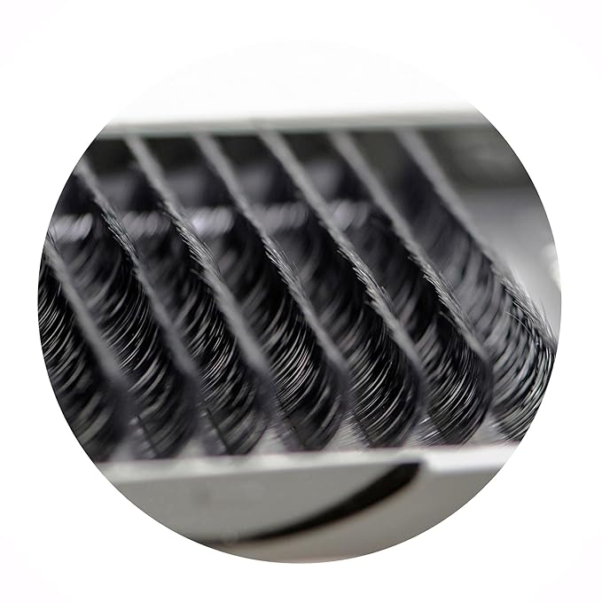0.03mm Thickness C Curl Eyelash Extension Fine Soft Light-Weight Volume Individual Lash For Easy Fan Eyelash Extensions (11MM)