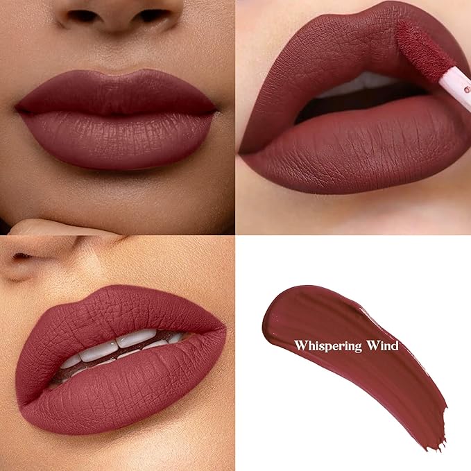 ilembane Multicolor Matte Liquid Lipstick Set 3Pc For Women Deep Red, Black, Classic Red Long-Lasting, Smudge-Proof, Waterproof – High-Pigment, Transfer-Resistant Colors for All-Day Wear