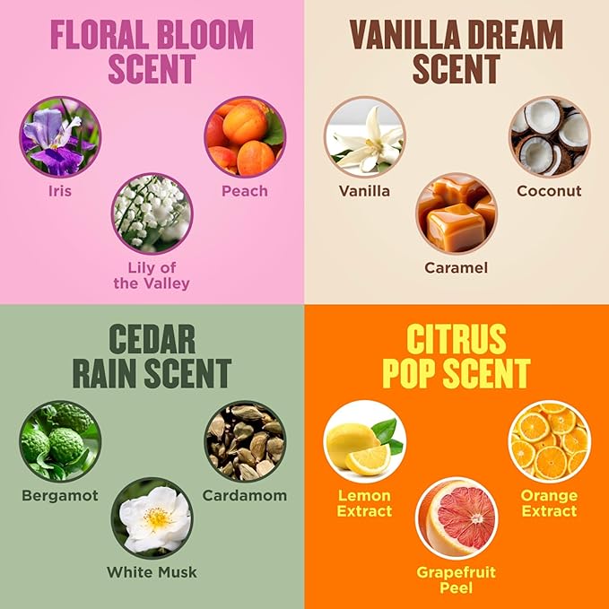 Gold Bond Scented Hand Creams, Everyday Hand Cream to Hydrate the Skin, Assorted Scents, 3 oz, 4 pk