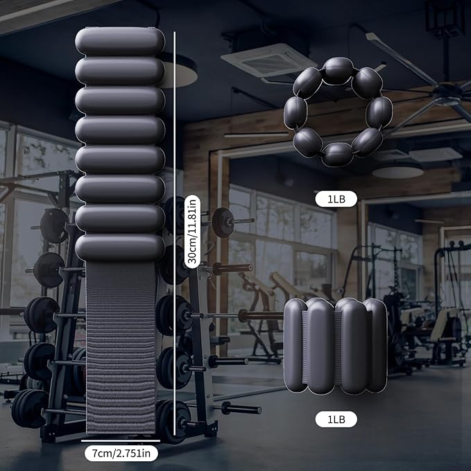 Ankle weights for women wrist weight: Adjustable ankle 2lbs(1lb each)