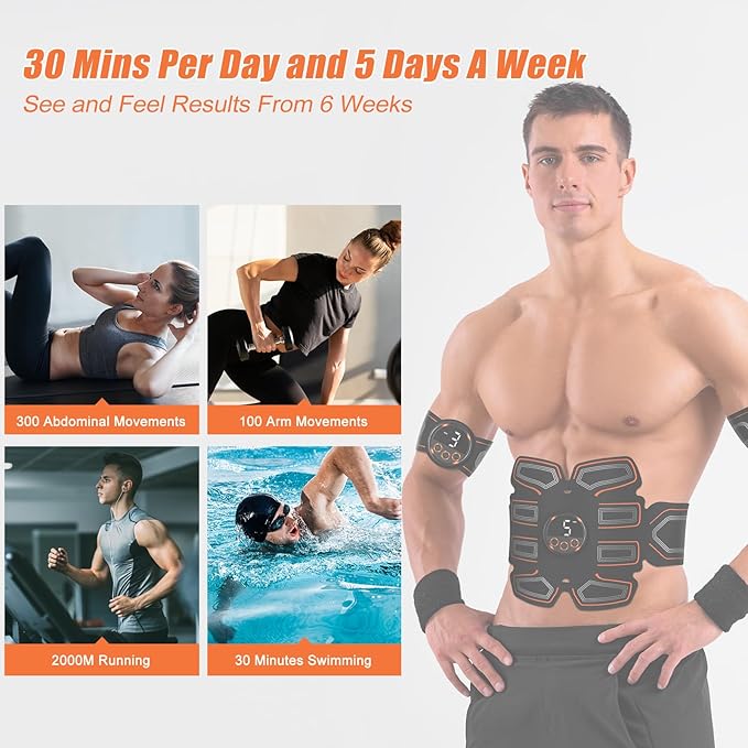 ABS Stimulator, Abdominal Toning Belt Trainer, Abs Workout BFB-11
