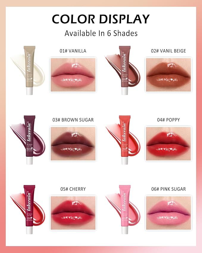 Lip Butter Balm Pink Sugar,Hydrating Tinted Gift