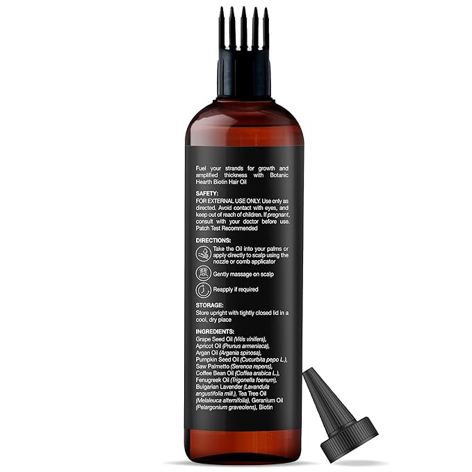 Botanic Hearth Hair Oil for Hair Growth & Home Hair Perm Kit| Strengthening Dry, Frizzy, Damaged Hair & Scalp Treatment | Biotin Hair Oil – 6.7 Fl Oz