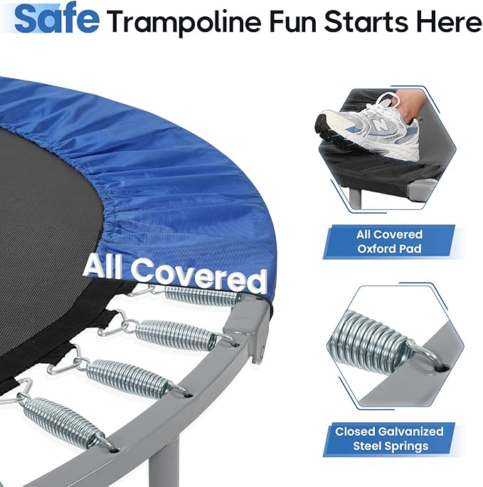BCAN 40/48" Foldable Mini Trampoline Max Load 330lbs/440lbs