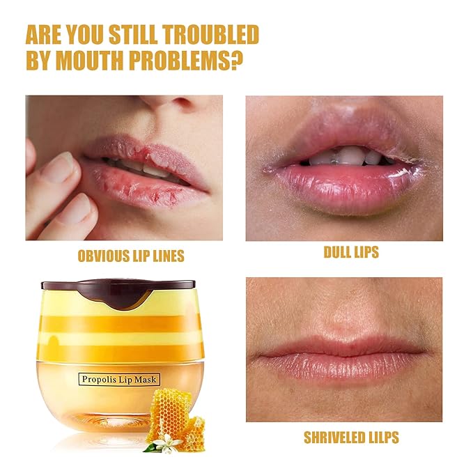 Honey Lip Balm Pot, Propolis Lip