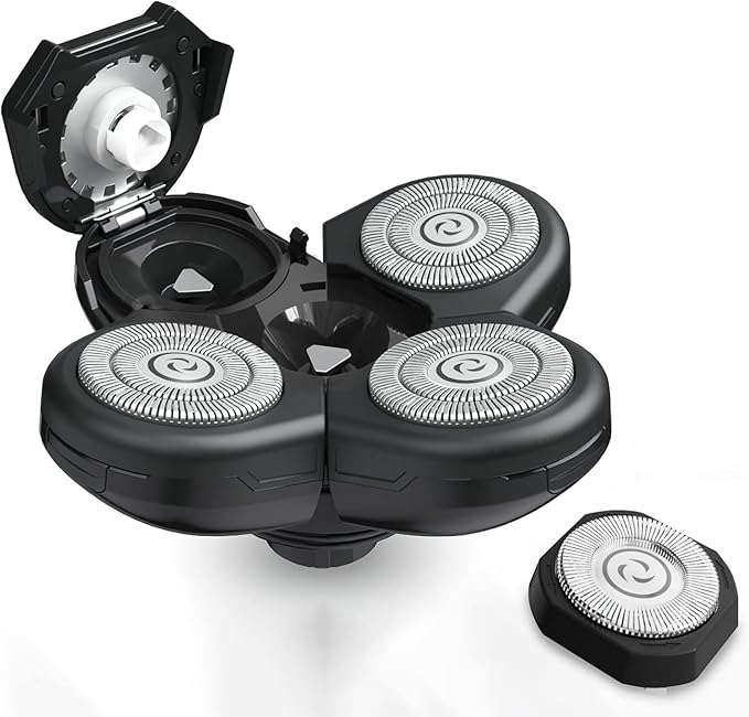 Telfun Universal 5 Blade Replacement Heads for Mainstream Shaver Brands, Washable Shaver Blade Heads Replacement, Easy Install