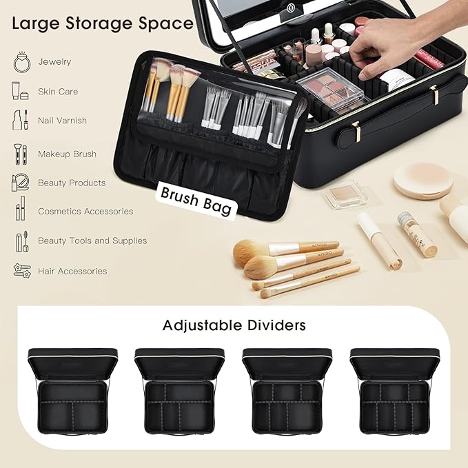 11.4 inch extra large makeup