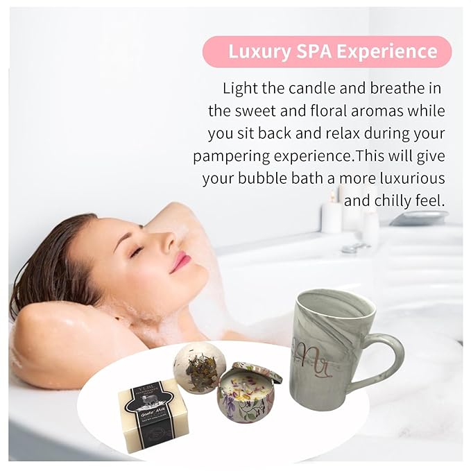 BEECO GIF2U Spa Gift Baskets for Women,Luxury Self Care Gifts for Mom,Get Well Soon Gifts for Friend,Thank You Relaxing Box Gifts for Women 20th,30th,40th,50th,60th 70th 75th Birthday,Anniversary