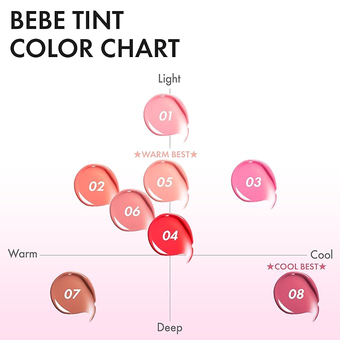 Amuse SEOUL BEBE TINT - 06 PINK FIG | 24-hour Long-lasting Lip Stain, Plumping, Hydrating, Moisturizing, No Peel Off, Lip Care, Treatment, Non Sticky, Korean Lip Tint for Dry Lips