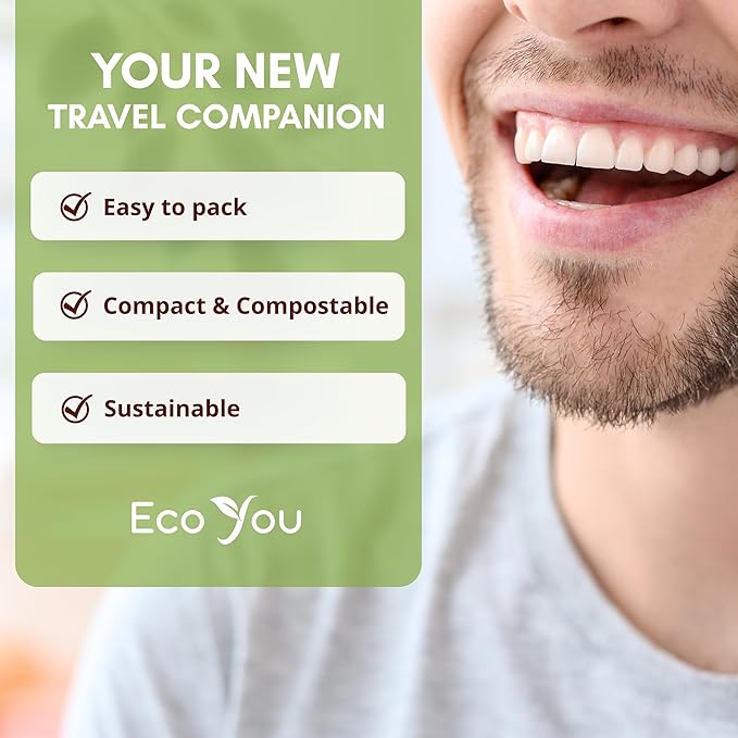 Biodegradable Floss Picks | 50 Count (1 Pack) | Mint Flavor, Candelilla Wax | Sustainable & Reusable | Vegan & Cruelty-Free | Bamboo Floss Picks, Bamboo Toothpicks