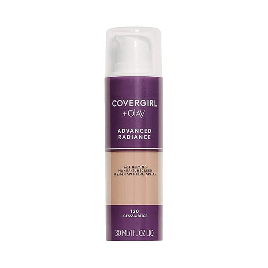 COVERGIRL Advanced Radiance Age-Defying Foundation Makeup, Classic Beige, May Vary) 1 oz