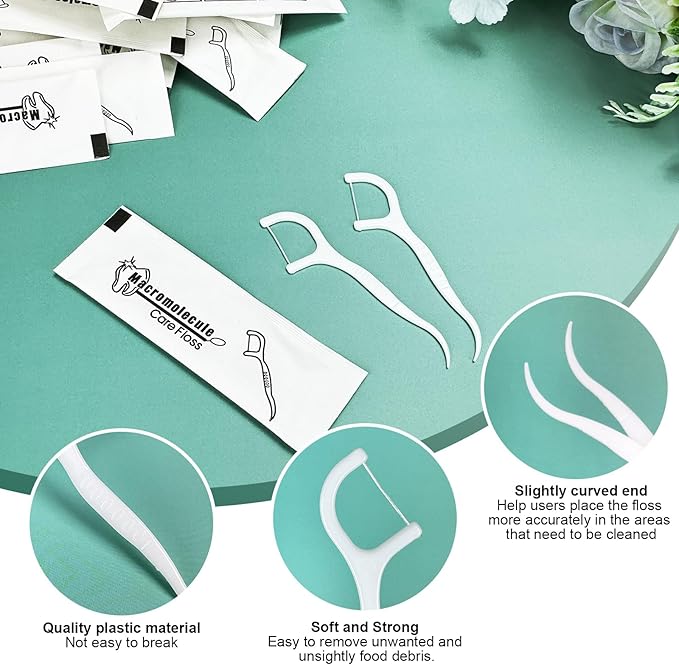 150 pcs Dental Flossers Each Individually Wrapped, Dental Floss Picks Flat Wire (Random New/Old Packaging)