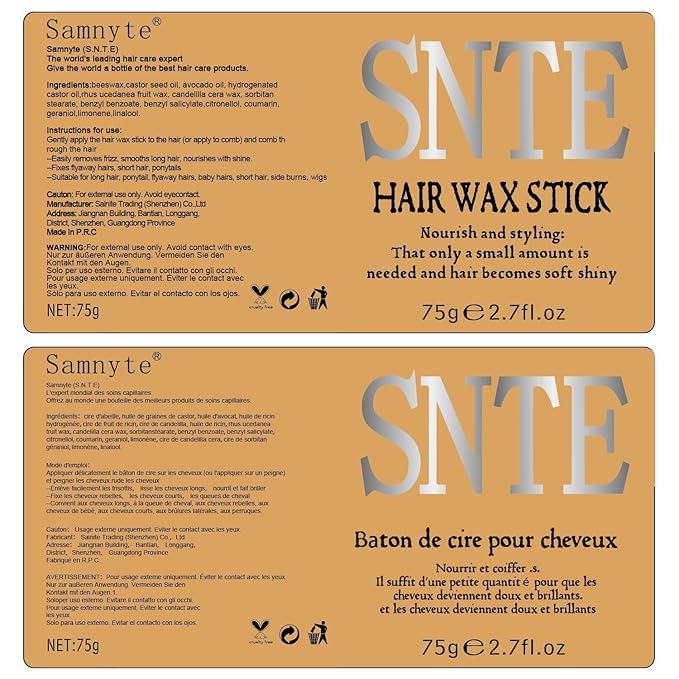 Hair Wax Stick & Slick Back Hair Brush – Frizz Control for Women & Kids, Non-Greasy & No Residue – Smooths Flyaways, Creates Sleek Ponytails & Buns – Styling Accessories & Teen Girl Gifts Trendy Stuff