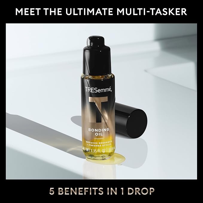 TRESemmé Bonding Oil 1 ct A-List Collection for Reducing Breakage + Finishing Styles, Developed & Safe for All Hair Types, 1.35 FL OZ