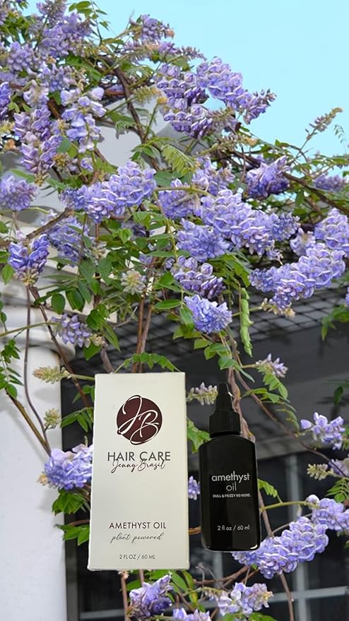Jenny Brasil Amethyst Oil Hair Care Shine Tames Frizz Heat Protection