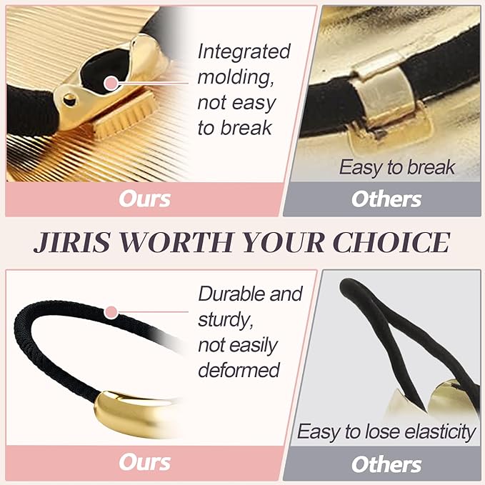 2PCS Metal Hair Tie For Women,Gold Cuffs,Metal Geometric Gold Hair Ties, Hair Accessories Stretchy and Non-Damage Ponytail Holders,Ponytail Cuff Hair Bands For Hair Styling (SET3)