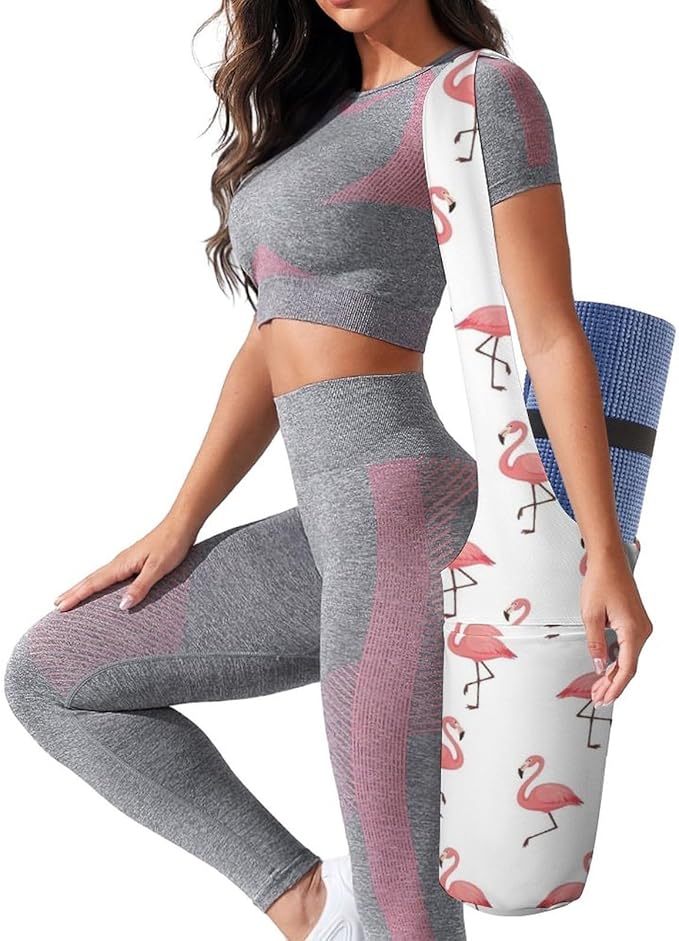 Large Yoga Mat Bag Fit Most Size for Ladies Yoga Mats Carrier Bags Multi-Functional Exercise Mat Holder Storage Bag
