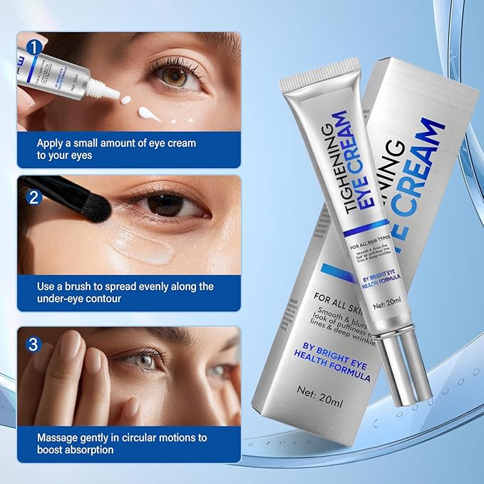 ITECFREELY Instant Eye Tightener, Perfection Eye Tightener Cream for Under Eye Bags & Fine Lines, Hydrating & Non-Greasy, Easy-Wear for All Skin Types