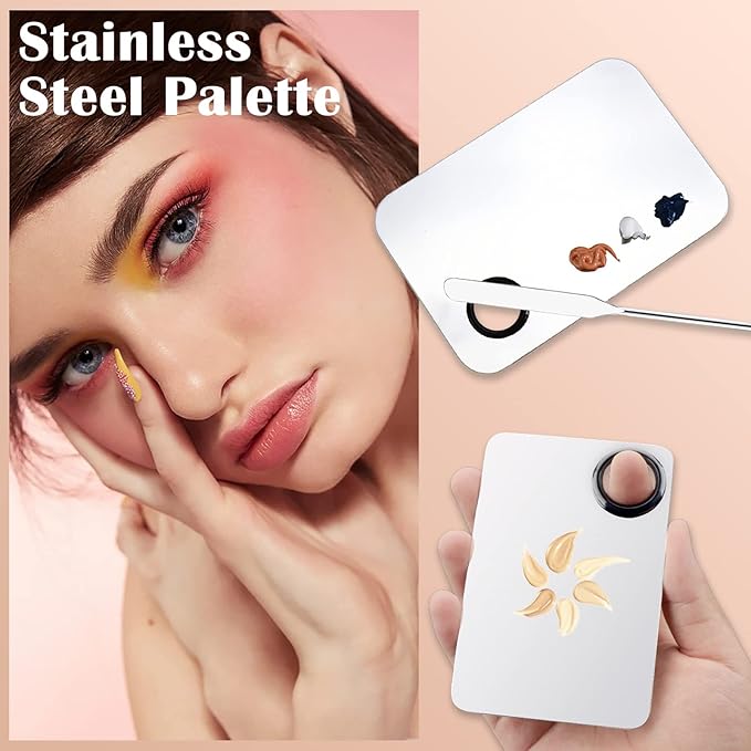 DAGEDA Stainless Steel Makeup Spatula Set, Makeup Mixing