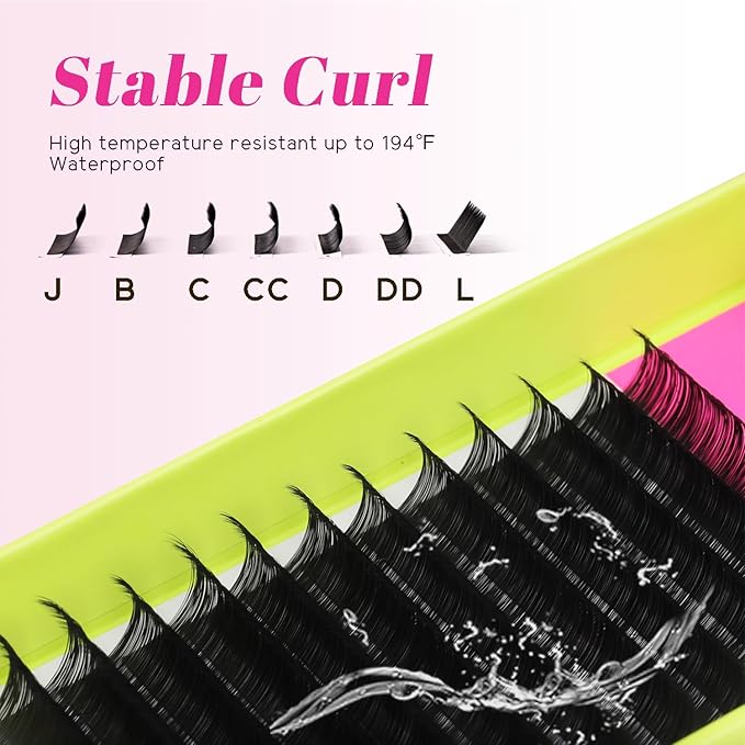 TDANCE Cashmere Lash Extensions Super Soft Classic Lash Extension 0.07mm CC Curl 9mm Single Length Volume Eyelash Extensions for Professional Salon Use(0.07-CC,9mm)