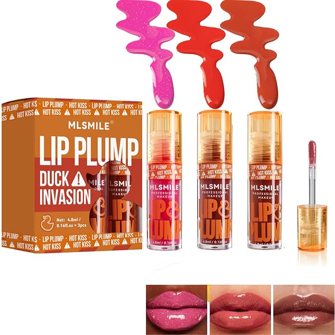 Hydrating Plumping Lip Oil Set, Natural
