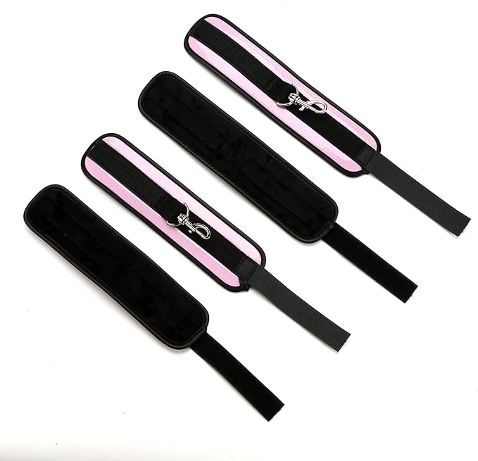 Black Portable Exercise Spreader Bar with 4pcs PU