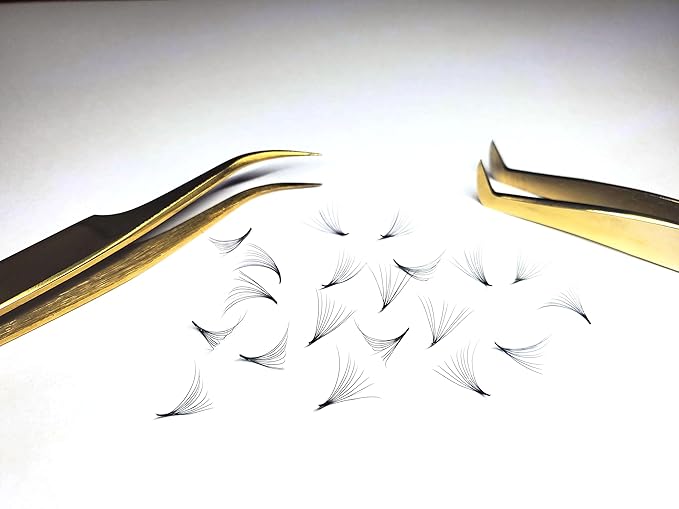1000 Premade volume fans Mixed lengths 9-16mm loose Fans C, D Curl. Handmade eyelash extensions supplies Russian volume lash Wispy promade fan 4D 5D 6D 7D 8D 9D 10D (10D 0.05 - Curl C)
