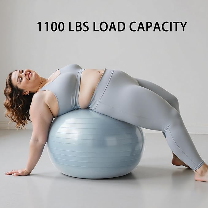 Exercise Balls Set 22-30 Inch & 9 Inch, Small Pilates Ball with Pump, Pregnancy Ball for Women, Yoga Balls for Exercise, Small Exercise Ball for Between Knees, Stability, Physio