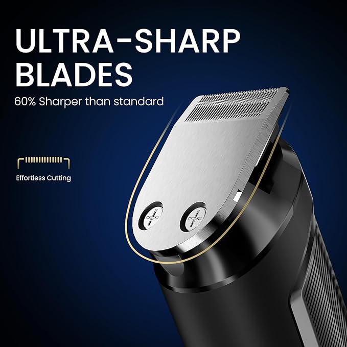 Ufree 3-in-1 Beard Trimmer Kit, Men's Electric Razor Shaver for Mustache, Professional Hair Trimmer, Type-C Rechargeable Clippers, Waterproof Body Grooming, Birthday Valentines Gifts for Him