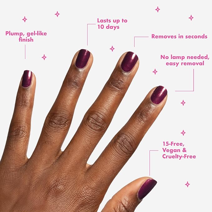 Olive & June Long Lasting Nail Polish | Plump Gel-Like Finish No Lamp Needed | Lasts up to 10 days | Salon-Quality Color at Home | 15-Free, Vegan & Cruelty-Free Chip-Resistant Shine |On the Promenade
