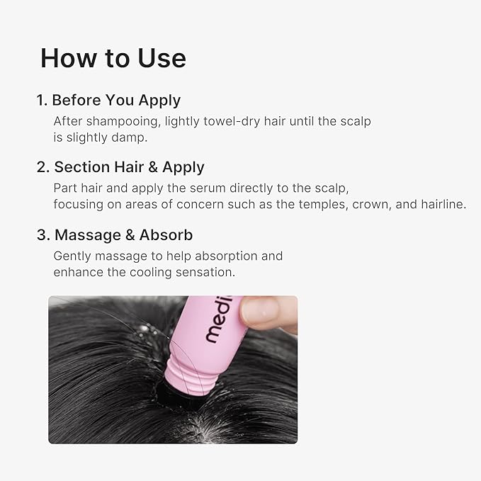 medicube Rosemary PDRN Scalp Refresh & Nourish Serum | Non-Greasy, Lightweight Serum for Thicker, Fuller, Denser-Looking Hair | Scalp Treatment for Flake-Prone Scalp, Soothing | Korean Hair Care, 20ml