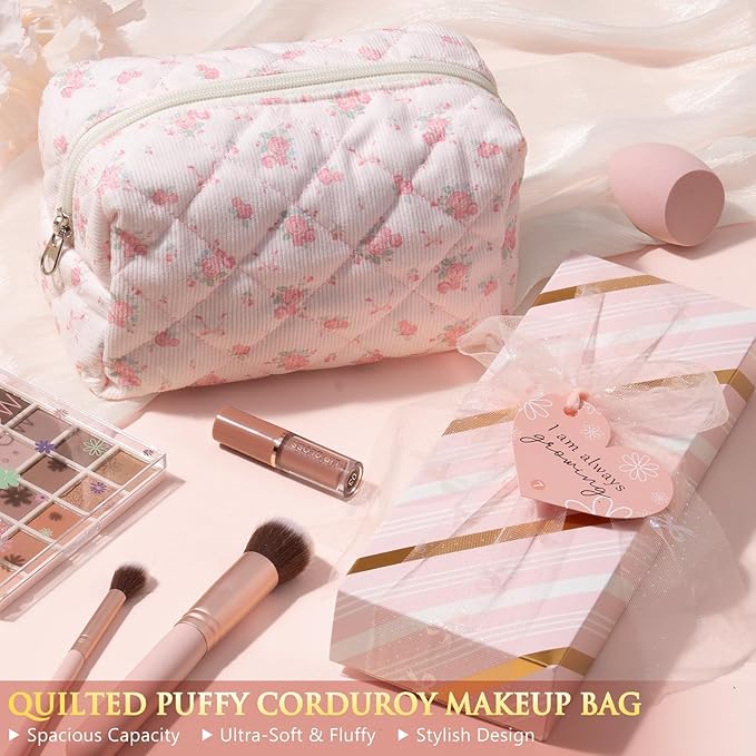 Teen Girl Gifts Trendy Stuff, 10 Positive Affirmation Cards & Empowering Challenges to Unlock 10 Wrapped Makeup Gift Set Motivational Birthday Valentines Day Gift Basket for Tween & Teenage Girls