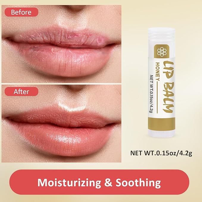 24 Pack Lip Balm, Natural Lip