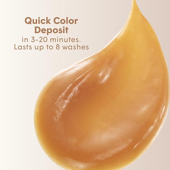 dpHUE Gloss+, Caramel - Conditioning Semi-Permanent Gloss - For Dark Blonde & Light Brown Hair with Golden Tones - Lasts Up to 8 Washes - Vegan, Leaping Bunny Certified - 6.5 oz (8-12 Applications)