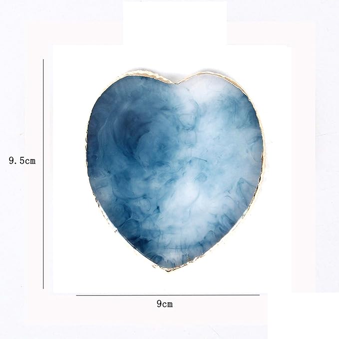AKOAK 1 Pack Nail Heart Shape Resin Palette