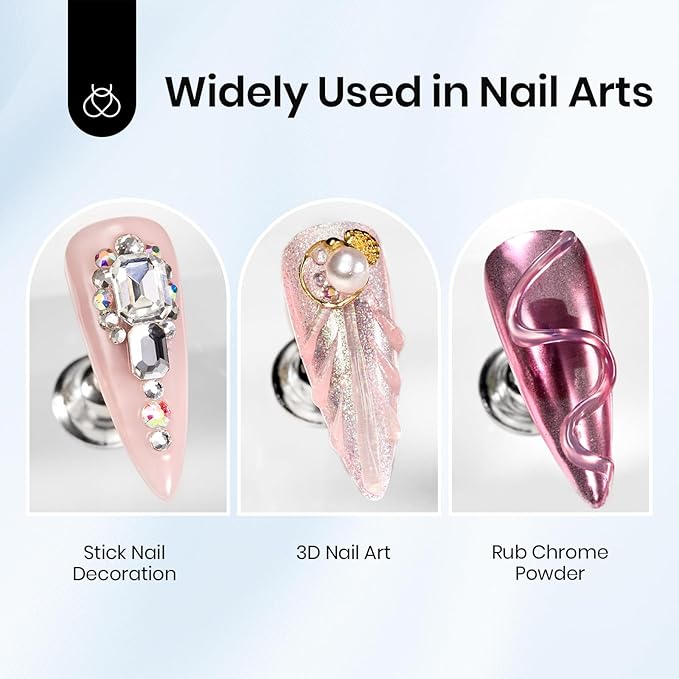 Beetles White Sculpting Gel for 3D Nail Art – Valentine's Day No Wipe 3D Rhinestone for Flowers Petals Ribbon & Relief Designs, Beginner Friendly UV/LED Nail Gel
