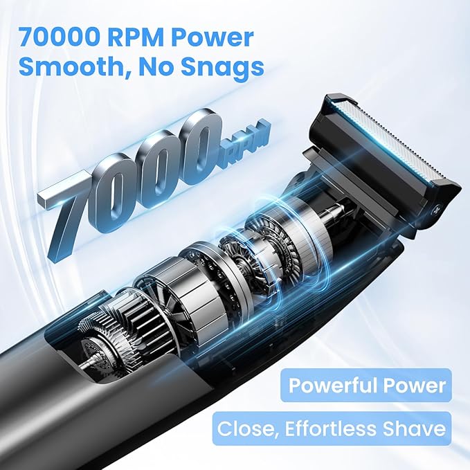 Manscape Body Hair Trimmer for Men - 3-in-1 Electric Shaver, IPX6 Waterproof Wet/Dry Groomer Kit for Chest, Underarms, Pubic & Legs, with USB Recharge Razor