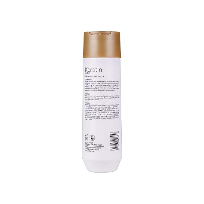 Luxliss Keratin Smoothing Treatment and Keratin Daily Care Shampoo & Conditioner Set Professional Results Straightens and Smooths Repair Hair