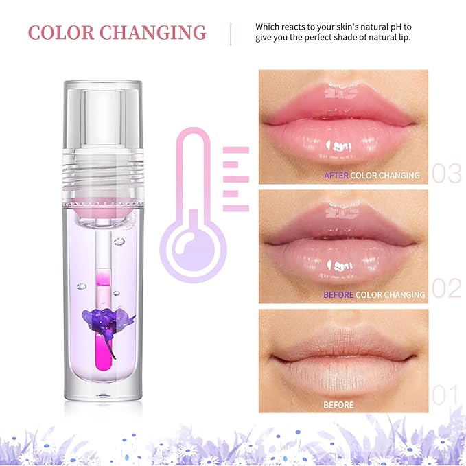 Lip Oil Tinted, Joyeee 6pcs Moisturizing Lip Glow Moisturizing