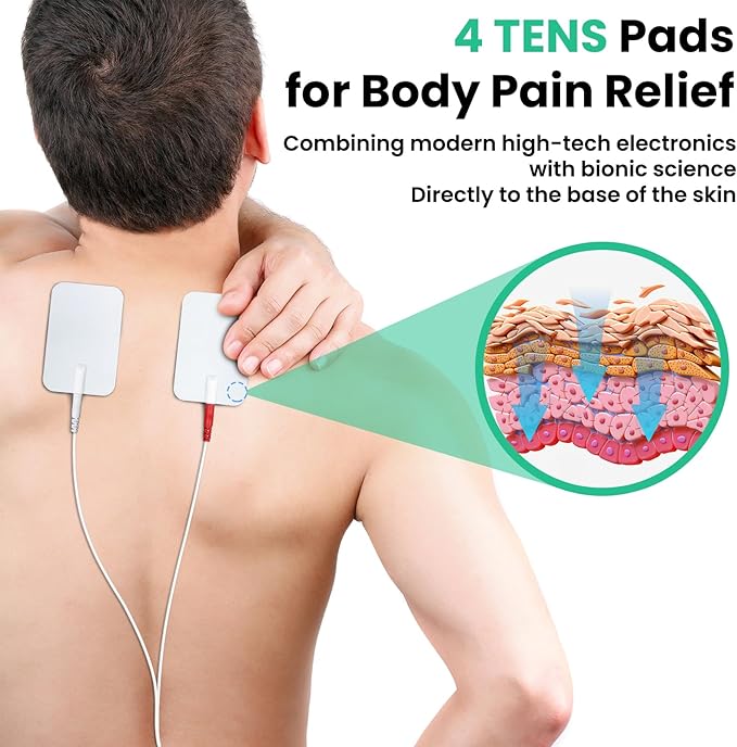 Creliver EMS Foot Massager for Neuropathy, NMES Foot Stmulator with 25 Modes 99 Intensities, Feet Circulation Stimulator for Neuropathy, Plantar Fasciitis, Gifts for Mom Dad, Green