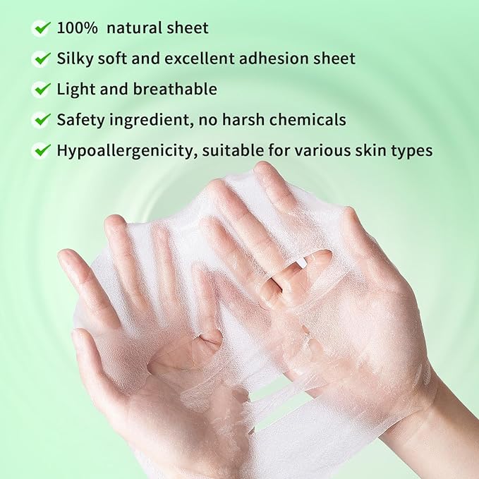 12 Pack Variety Face Masks Skincare for Women Sheet Face Mask for Kids Teens Girls, Hydrating Face Masks, Pamper Gift Bulk Face Mask Set Spa Party Gift for Kids Teens Girls Women, Valentine's Day Gift