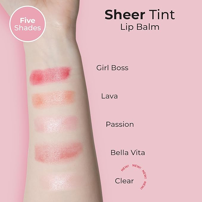 MCoBeauty Sheer Tint Lip Balm, Clear, Cruelty