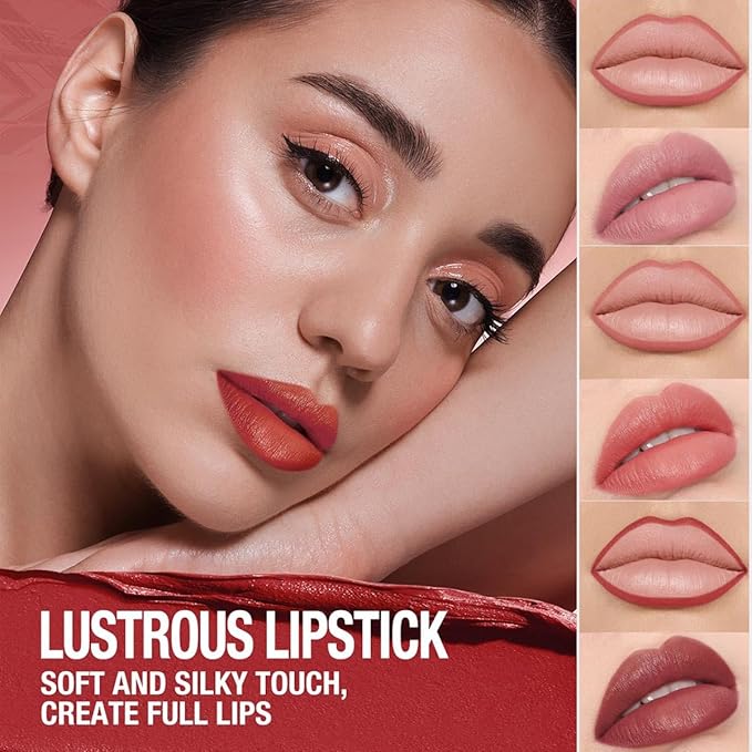 Plum Red Lip Liner Lipstick for Women, Waterproof Long Lasting Lip Liner Pencil Lip Stick Set, Lip Kit With Lipliner Lipstick, Smudgeproof Lip pencil Lip Crayon 08#